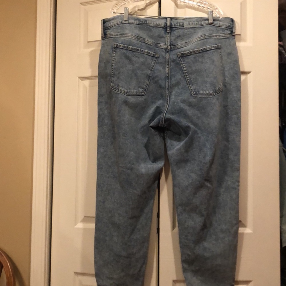 Old Navy sz 20 Extra High Rise Straight-Slim Pockets-Tummy Panel Button Fly - Picture 8 of 10